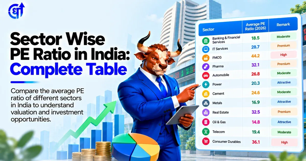 Sector Wise PE Ratio in India: Complete Table